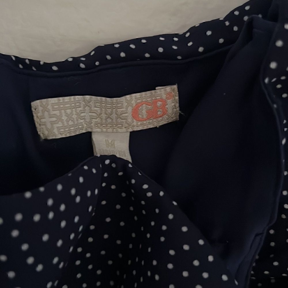 Cute mini skirt blue with white polka dots size medium - Picture 2 of 4